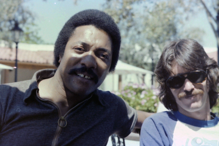 Gary Frisher of Cherry Wood Studios & Joe Chambers of "The Chambers Brothers" whose song was "Time Has Come Today"