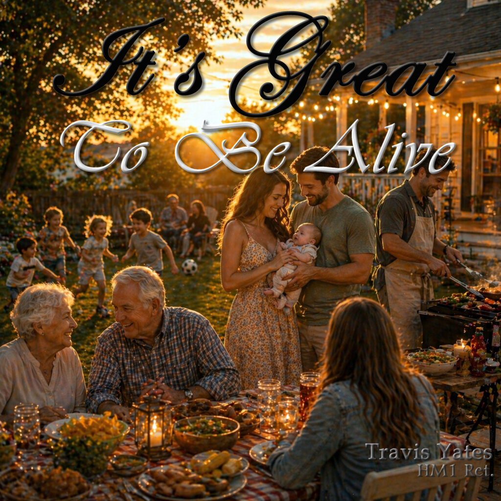 It's Great To Be Alive by Travis Yates HM1 Ret. Singer - Songwriter - Guitarist - Bassist
