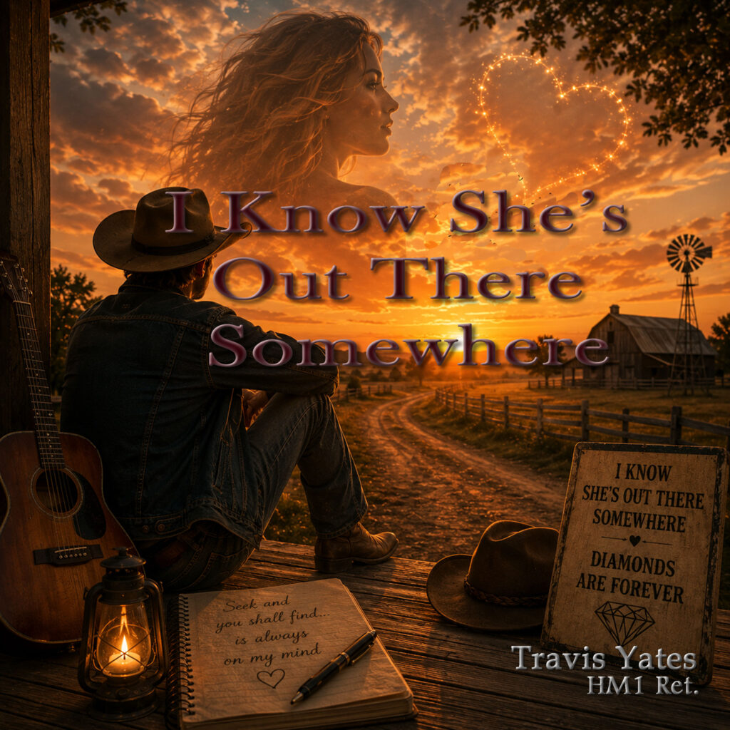 I Know She's Out There Somewhere by Travis Yates HM1 Ret. Singer - Songwriter - Guitarist - Bassist